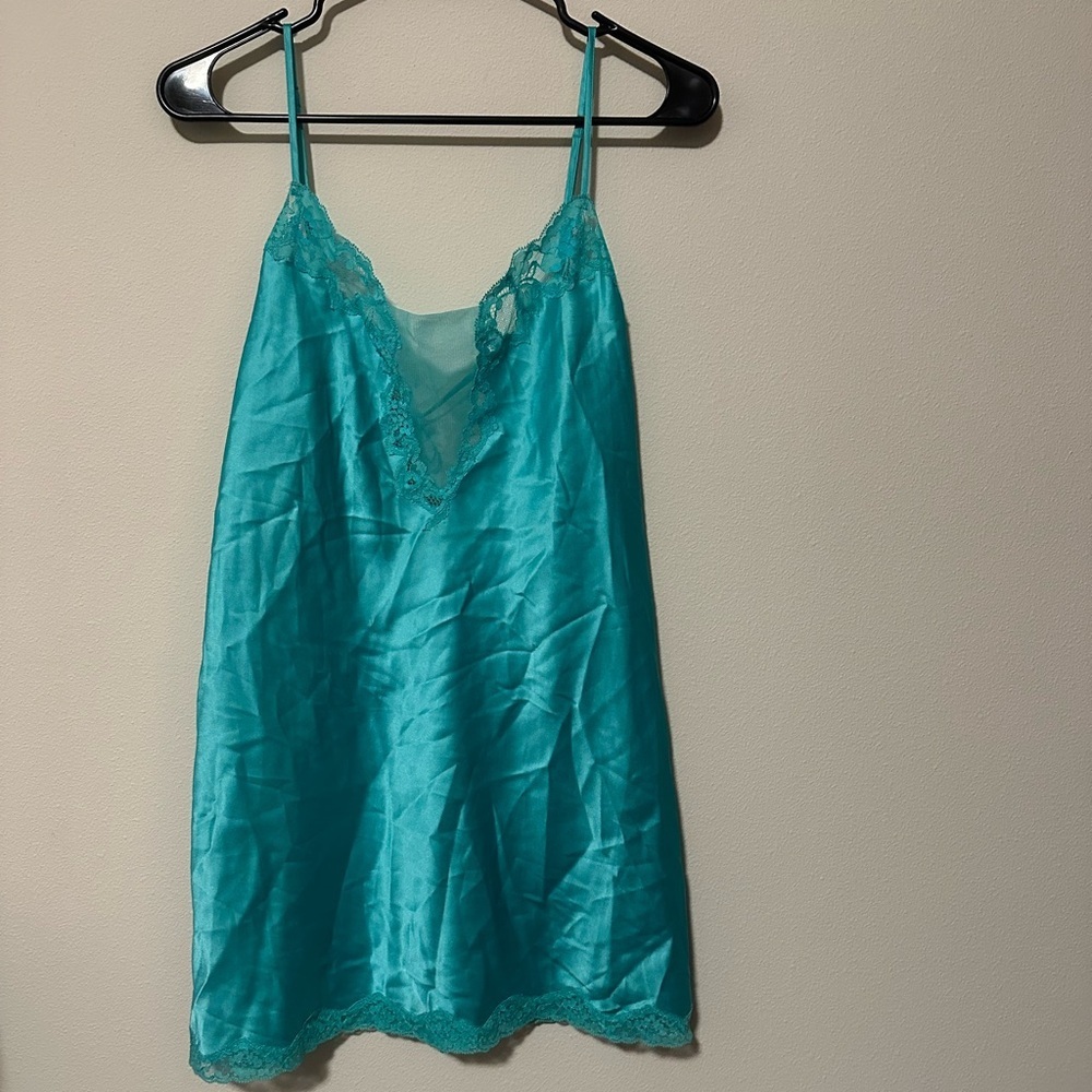 Y2K 2003 vintage lingerie Victoria’s Secret satin slip dress L and robe OS SET - Picture 2 of 14